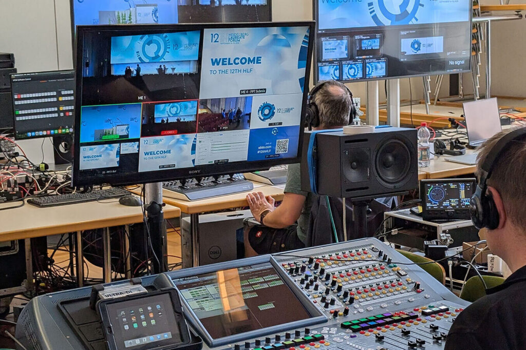 Professional stage management backstage