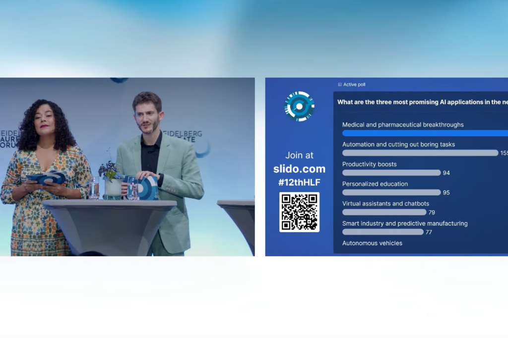 Interactivity with Slido to capture audience opinions